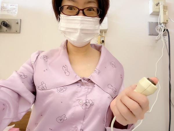 腹腔鏡下胆嚢摘出術で入院時の写真