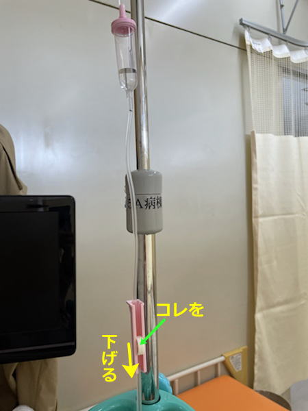 点滴の滴下の止め方